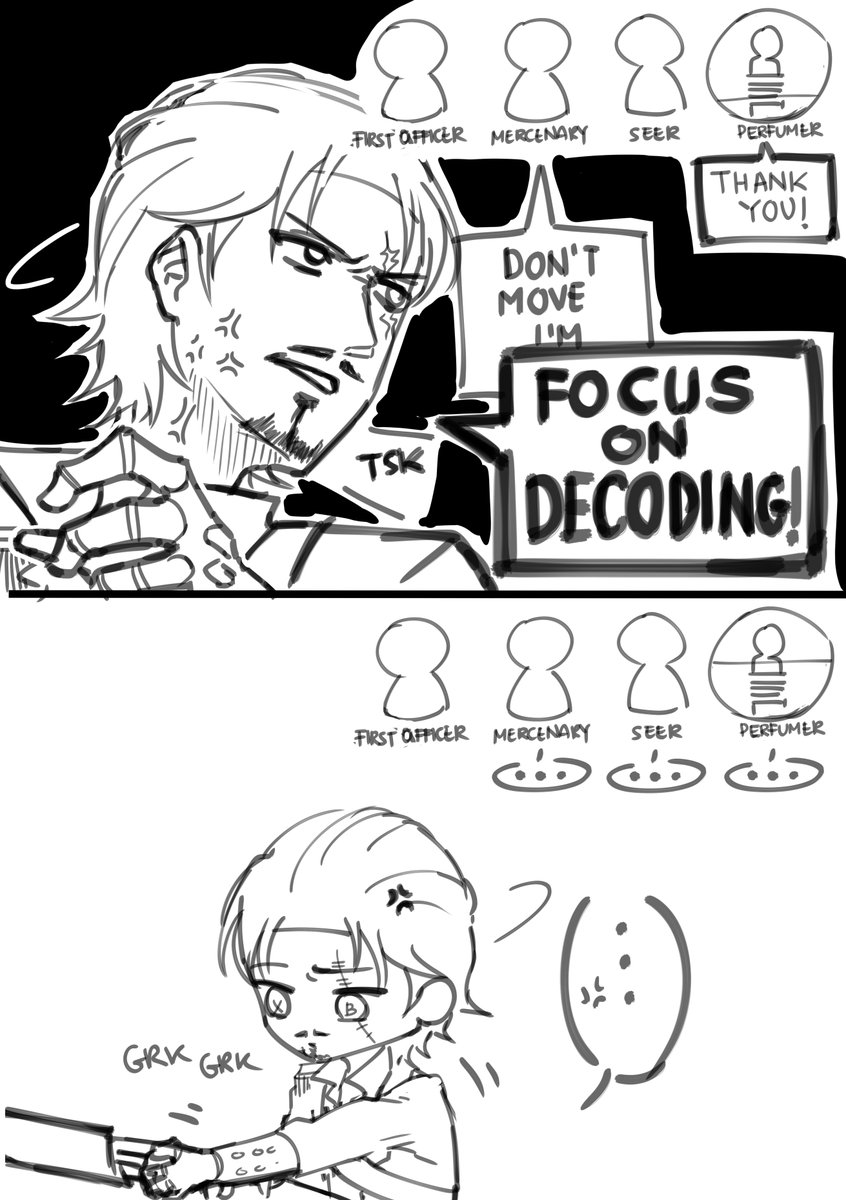 I did this once in 2v8 (simplified it into 1v4 instead), I feel happy when this 'thank you' spammer realize no one rescuing them and said sorry 2 times. pfft. what a beautiful an eye for an eye
#IdentityVfanart #identityVイラスト 
