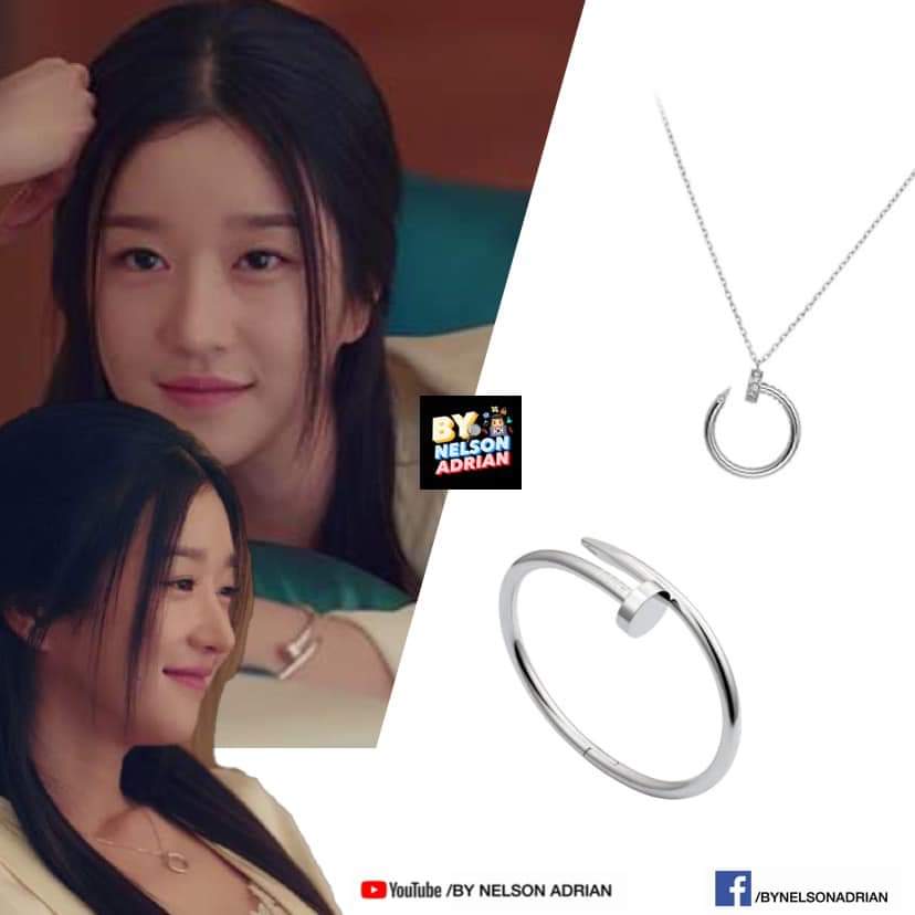  #KoMunYeong's Juste Un Clou Necklace fr CARTIER -P203,699.05Juste Un Clou White Gold Bracelet fr CARTIER -P358,261.22 NelsonAdrian #SeoYeJi #KoMunYeongFashion #ItsOkayToNotBeOkay