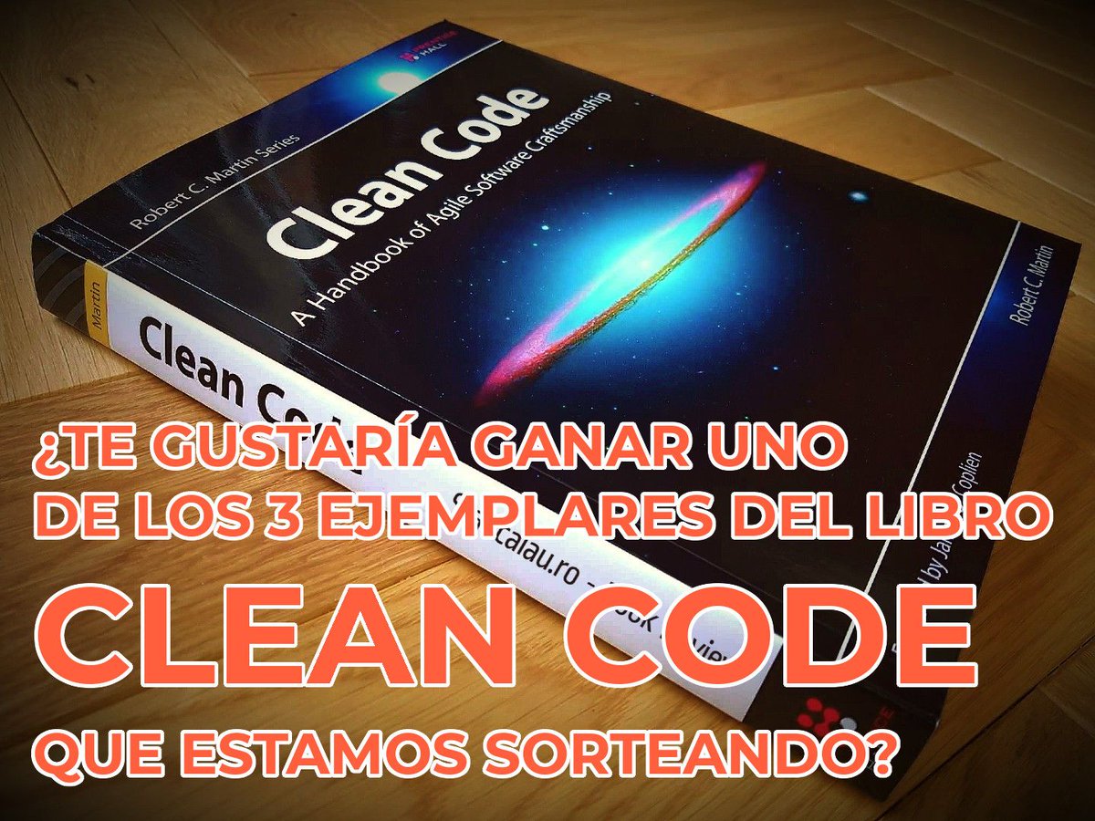 desarrolla2's tweet image. ¿Te gustaría ganar un ejemplar del libro CLEAN CODE? Vamos a sortear 3 entre los miembros de la academia, y de paso te llevas un video sobre desarrollo de software en tu bandeja de entrada cada semana.
buff.ly/3fOU7l0
¡Se agradece difusión!