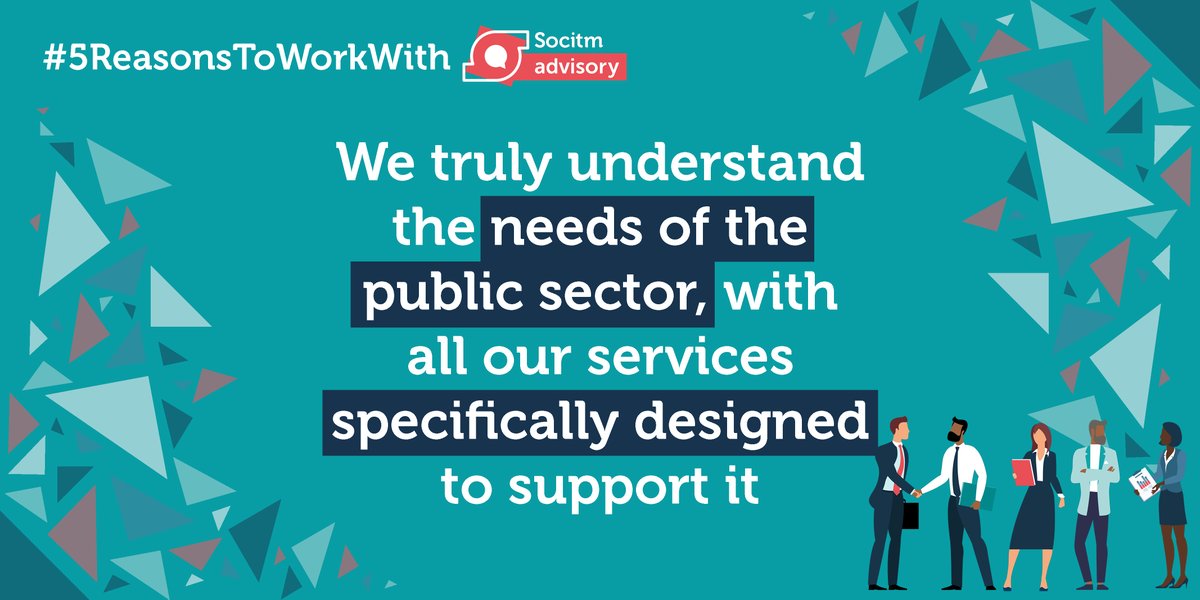 socitmadvisory's tweet photo. #5ReasonsToWorkWithUs. The fifth reason Socitm Advisory is the top choice for your #digitaltransformation #consultancy? We truly understand the needs of the #publicsector, with a team specifically picked with a variety of skills, and with all our services designed to support it https://t.co/Uz4PSRAsgP