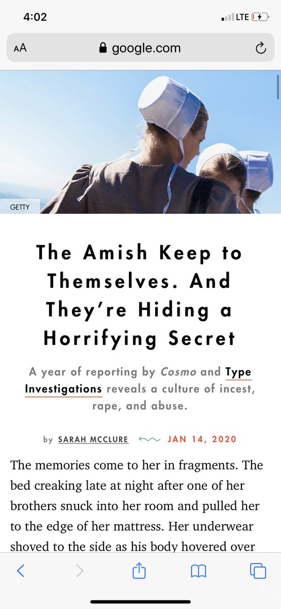 Tim Ferriss did a great article hear about the rape, incest and animal abuse that goes on regularly in the twisted sick disgusting religion. Obviously there are exceptions to the rule. https://www.google.com/amp/s/tim...