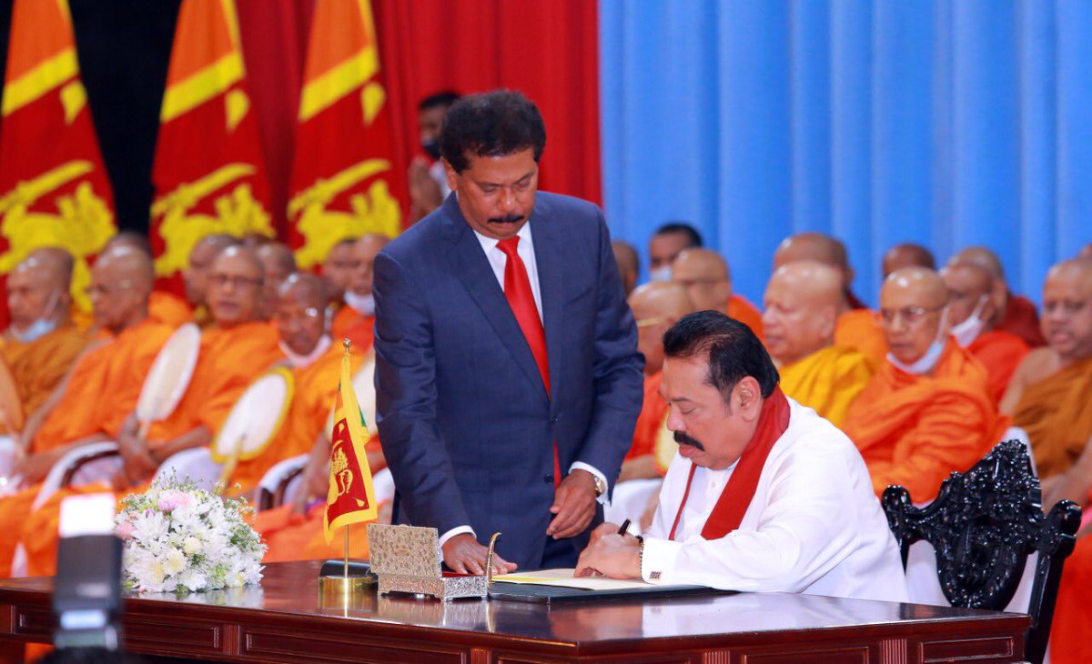 Mahinda Rajapaksa tweet media