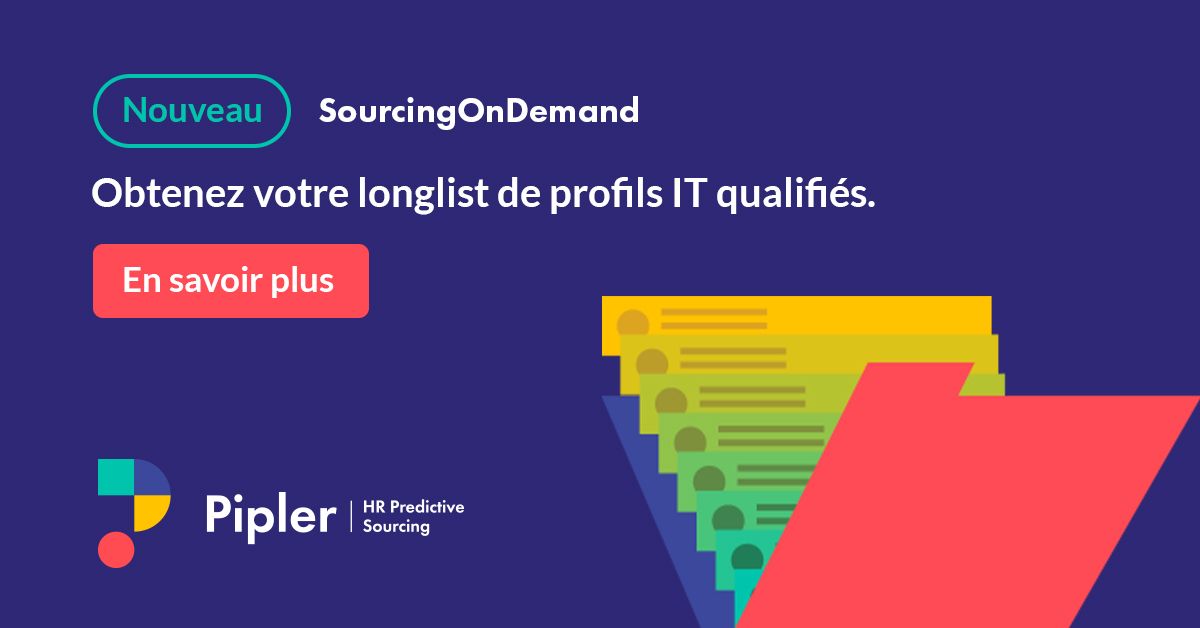 Confiez-nous vos besoins en #sourcing #IT 💻
Nos experts en sourcing prédictif, épaulés par l’#IA de Pipler, se chargeront de vous générer un #vivier en 24h ⏱

👉buff.ly/2XckkCT