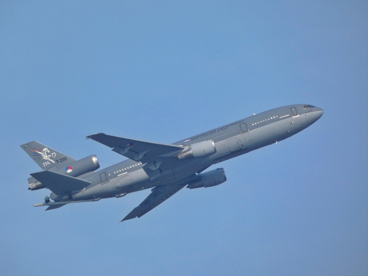 EHEH_Spotter's tweet photo. If the New Boys (A330 #MRTT) in Town cant do the Job , Who Ya Gonna Call?
We present you (again) : THE OLD LADY , The Queen of all Tankers !! The only one you can always count on!!
#RNLAF DC-10 KDC-10 (T-235, #480C01) as Netherlands Air Force flight #NAF41 departure runway03 https://t.co/KwkXoUjfPB