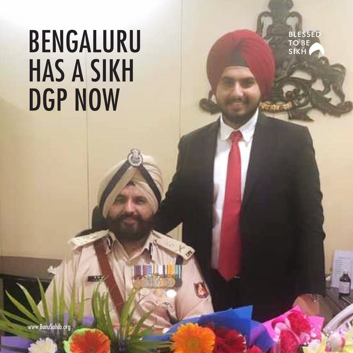 BaruSahibTKS's tweet photo. #BlessedtobeSikh #ProudMoment

Bengaluru has a Sikh DGP now

#P_S_Sandhu has been appointed as the new DGP (Criminal Investigation Department, Special Units &amp; Economic Offences) of Bengaluru.

https://t.co/HSUKjMlRGo https://t.co/klsN3xYIBx