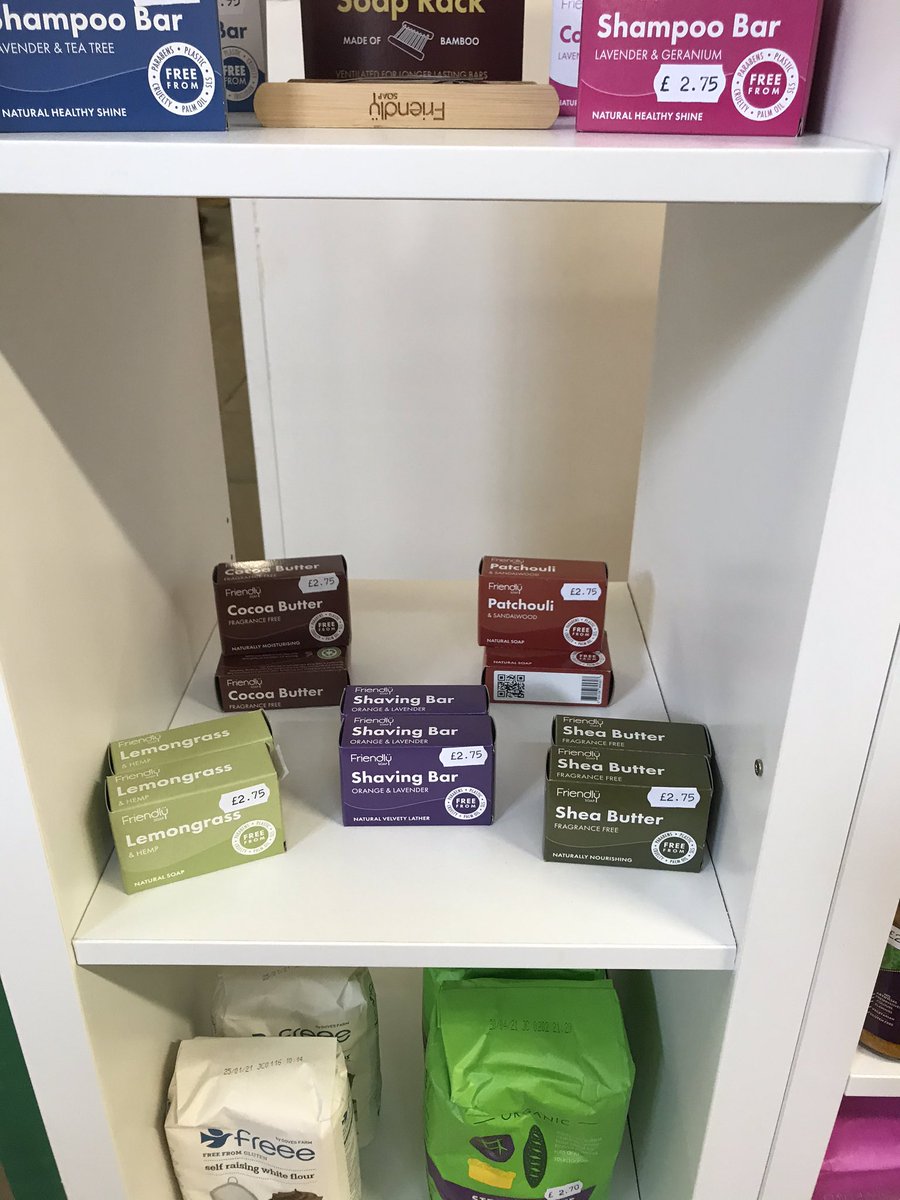 health_barn's tweet photo. Friendly soap in stock. Shampoo and conditioner bars. #friendlysoap #Vegan #plasticfree https://t.co/itAe8djoG9