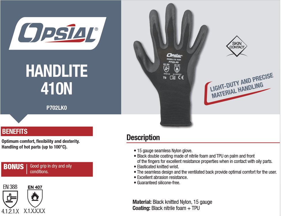 candicemet's tweet photo. NEW HANDLITE 410N : excellent grip &amp; dexterity
OPSIAL by @Descours_Cabaud

#opsial #descoursetcabaud #epi #ppe #handprotection #glove #protection #safetyatwork #industry #safety #risk #industrie #improvinglives #safety #safer #sécurité #bruit #travail #dexis #hydralians #prolians https://t.co/WZN59WDRWC