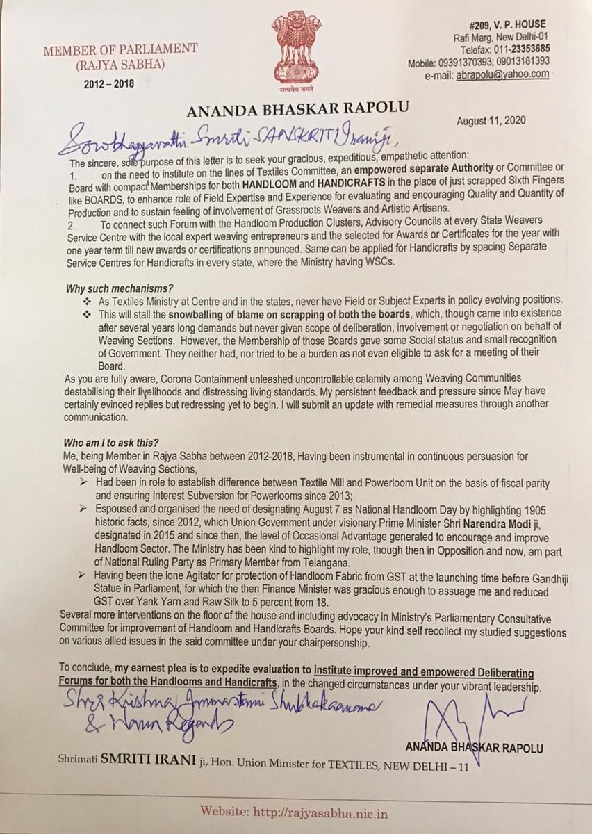 DrMohanKrishna's tweet image. @ABRAPOLU Ji
@smritiirani Ji
#SaveHandloom #SaveWeavers
#Vocal4Handmade 
#Vocal4Handloom 
#SaveWeavers
#Handloom  #Handicrafts