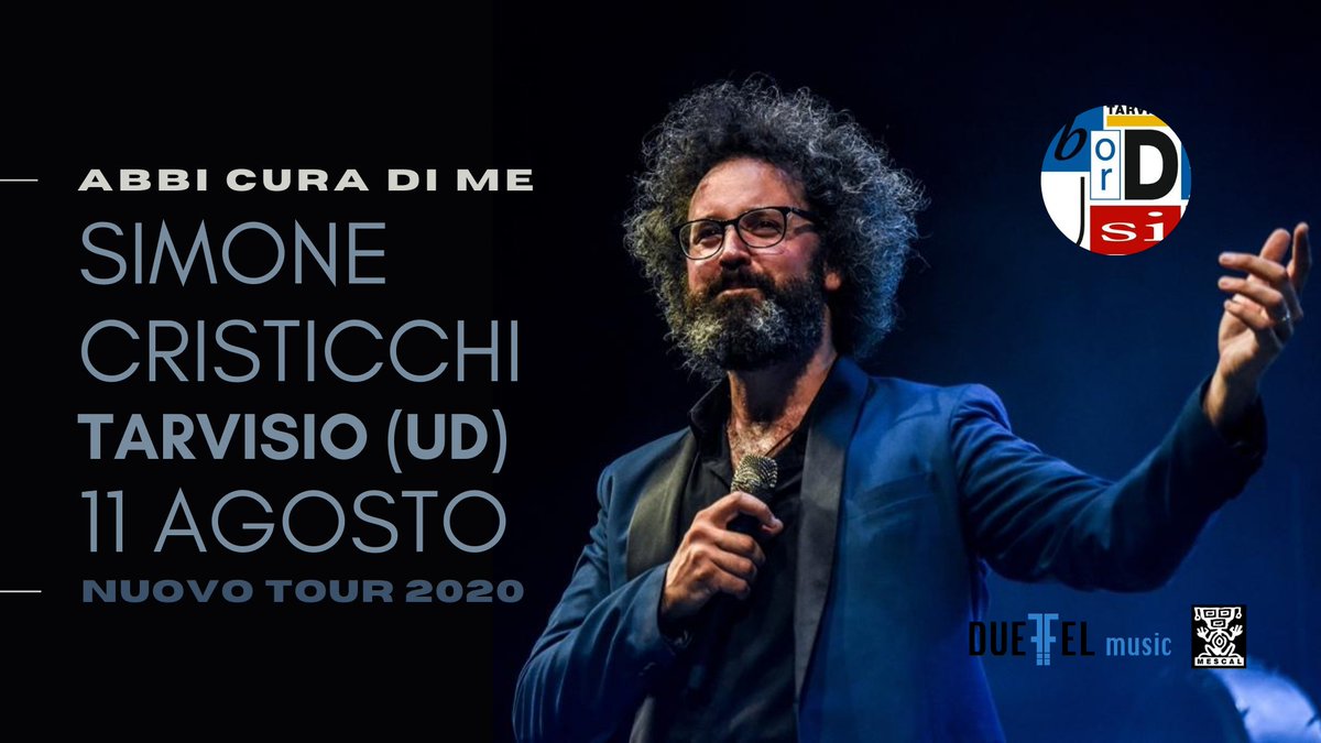 OGGI al <a href="/NoBordersMusicF/">No Borders Music Festival</a> 
Piazza Unità Tarvisio (UD)  
🔖 BIGLIETTI bit.ly/3hR2FZ4

#NOBORDERS2020 
<a href="/mescalofficial/">Mescal Musica</a>
#abbicuradimetour2020
#abbicuradime
#simonecristicchi