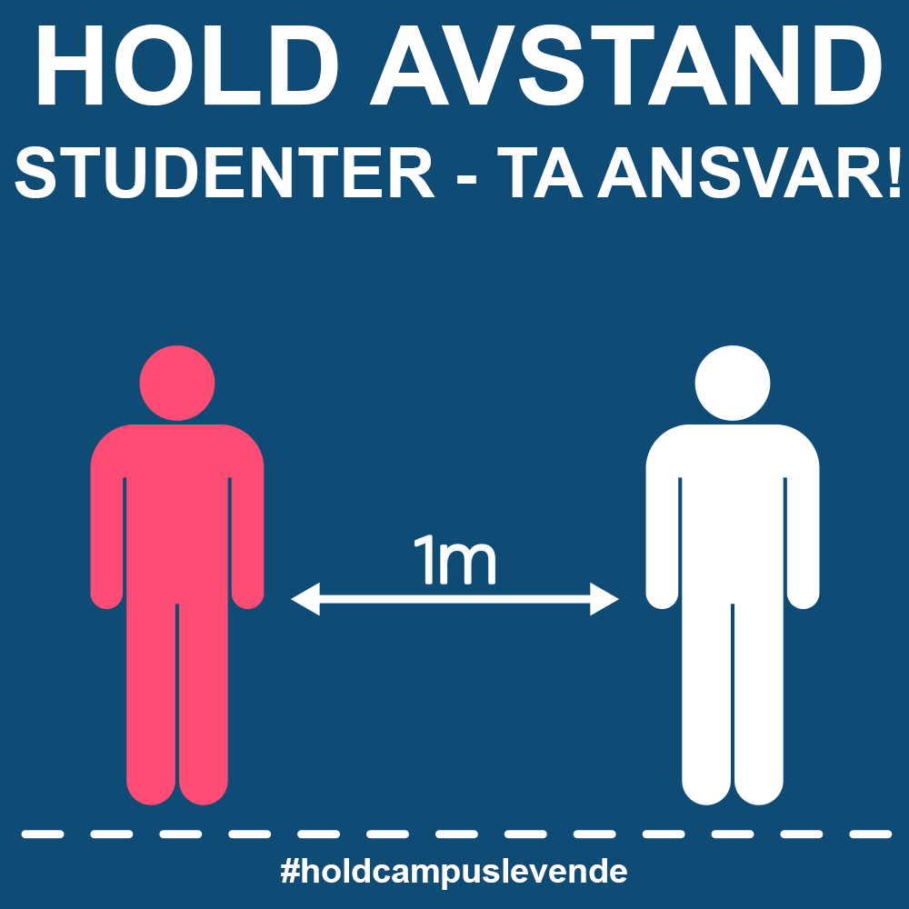 Fadderuka ved de største studiestedene i Oslo og Akershus er i full gang. Alle studenter og spesielt de som arrangerer fadderuka må ta ekstra ansvar for at smittevernet blir utøvet forsvarlig!

#holdcampuslevende