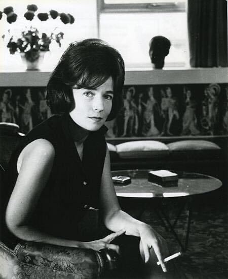 Women writers looking bored and holding a cigarette, part 45 in a series: Christine Brooke-Rose