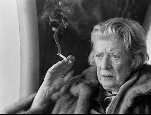 Women writers looking bored and holding a cigarette, part 43 in a series: Janet Flanner