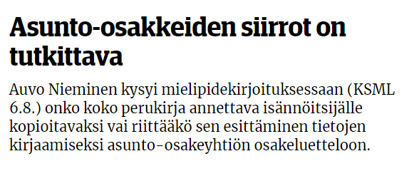 ASREK_hanke's tweet photo. Kiinnostava kirjoitus! Myös #saanto'jen kohdalla #huoneistotietojärjestelmä tulee helpottamaan tekemistä: "Käyttöönoton myötä kaikki asunto-osakeyhtiöt tulevat siirtämään - - saantojen tutkimisen Maanmittauslaitoksen tehtäväksi 2022 loppuun mennessä." Lue: https://t.co/Tlk76n4L96 https://t.co/gb0iXnqMA9