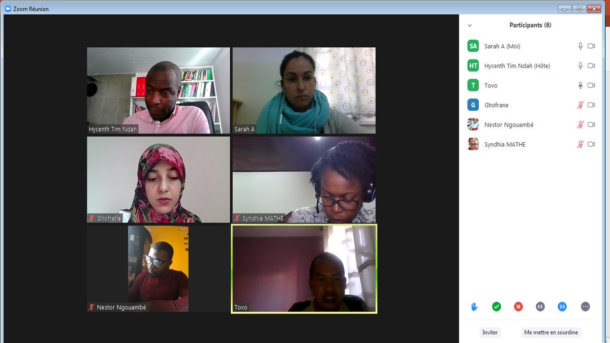 ngouambe1's tweet photo. Zoom meeting with consortium team about the development #Servinnov capacity assessment tools. @afaasinfo #fifata. @ServInnovP https://t.co/RdqPK5Yfky