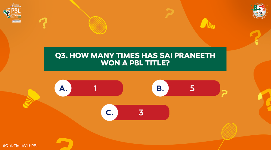 PBLIndiaLive's tweet photo. @saiprneeth92 Here is question 3 for #QuizTimeWithPBL and this definitely doesn't need a hint, but in case you do ๐
Hint: ____ tigada, kaam bigada, they say.
#RiseoftheRacquet @saiprneeth92 https://t.co/5eafVEX4bJ