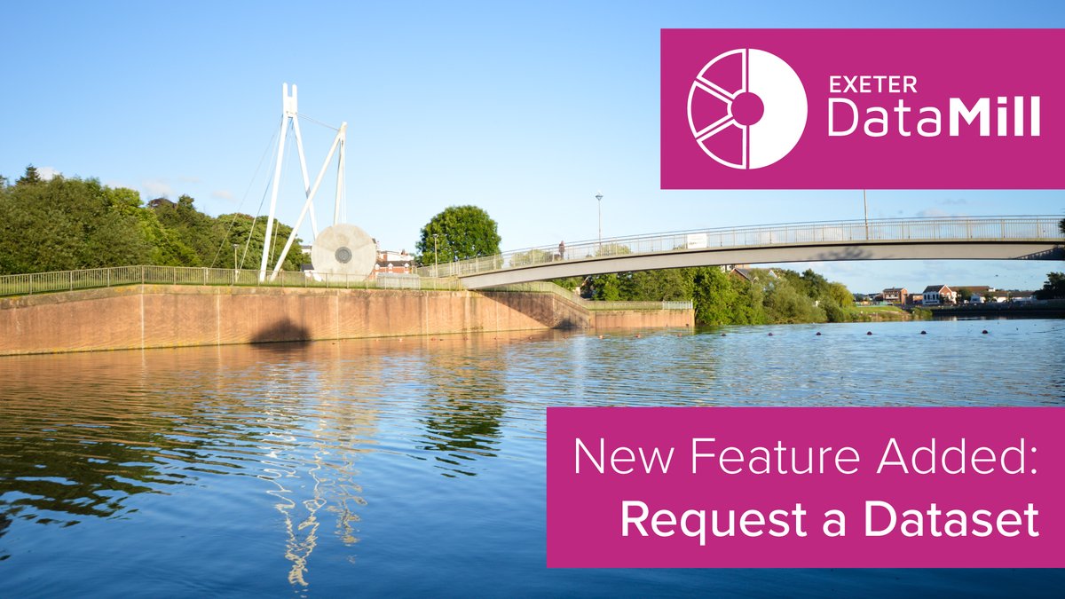 ExeCityFutures's tweet image. We’re looking to fill the #ExeterDataMill with data that #Exeter’s residents and organisations want to see! 

Take 5 mins to request any data about our city that you&apos;d like us to add: bit.ly/Exeter-Data-Mi… #AnalyticalCity #NetZeroExeter