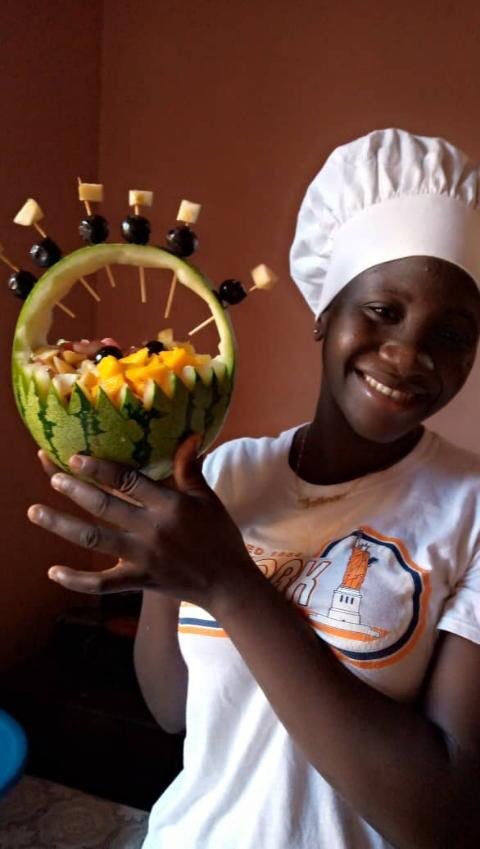 youngatheartgh's tweet image. Sherifa is one of the 59 ladies who signed on to #SkillsForHer, a digital library resource on our #LabandLibraryonWheels system. The e-resource connected her virtually to selected trainings from @mwfagh fellows. 3 months on, she has skills to kickstart her organic food business!