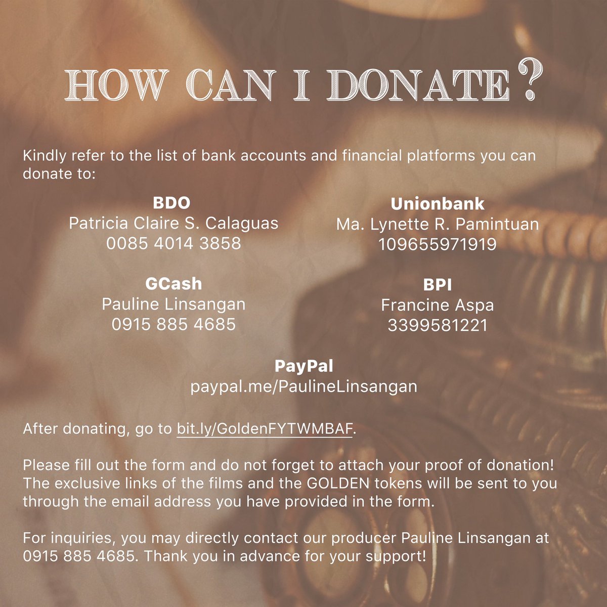 fytwmbaf's tweet photo. #GoldenGoesGlobal!

Help Jade, Via, Jenny, and Laura get to UK and Hollywood! 

Check out the details below: https://t.co/jpuHTc0uMD