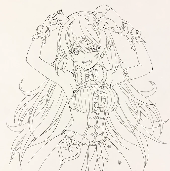 線画です 