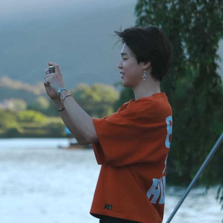 jimin orange t shirt