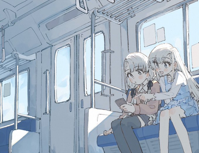 「スカート 電車内」のTwitter画像/イラスト(新着)｜5ページ目