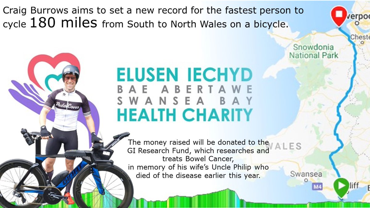 SBHealthCharity's tweet photo. On August 28th Craig, who teaches at Whitmore High School in Barry, plans to cycle from Barry in the Vale of Glamorgan to Talacre, Flintshire.

Full story here: https://t.co/dYSntoyK0x

Craig's JustGiving Page- https://t.co/695MRqjLuL
#spreadtheloveswansea https://t.co/XZdTsPxtME