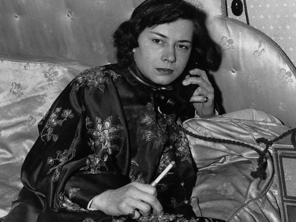 Women writers looking bored and holding a cigarette, part 48 in a series: Patricia Highsmith