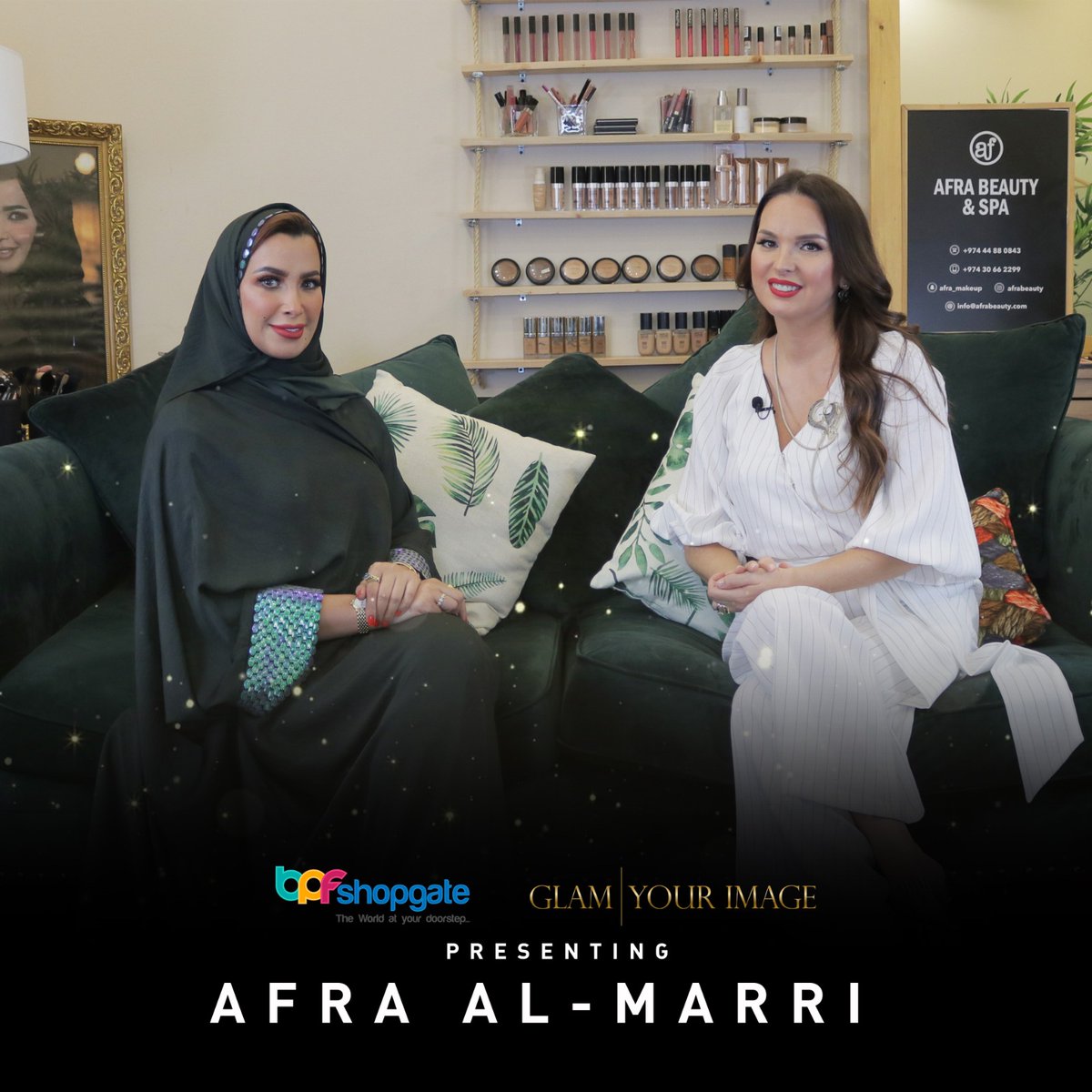 bpfshopgate's tweet photo. Ms. Elisabete Reis @glamyourimage Interviewing Ms. Afra Al-Marri @afrabeauty_

Stay tuned for this week’s episode with Ms. Afra Al-Marri

Link: https://t.co/UbKfQxbKxU
⁣
Sponsored by BPF Shopgate https://t.co/E08oSVSl7R