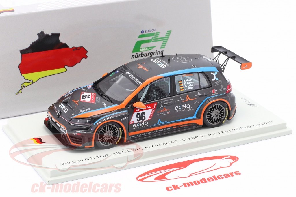 スパーク 1/43 VW ゴルフ 7 GTI TCR テストカー 2016 ホワイト