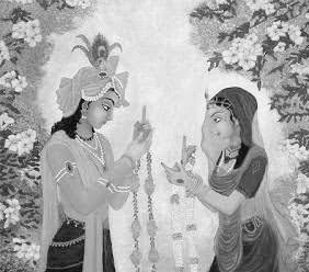 As we know Bharat is a land of a million stories. Some old scholars say that  #Rukmini (the actual wife of Shrikrishna) is actually  #Radha, and  #Radha is a figment of imagination for them. #GargSanhita even says that Lord  #Brahma secretly oversaw the marriage of  #RadhaKrishna.
