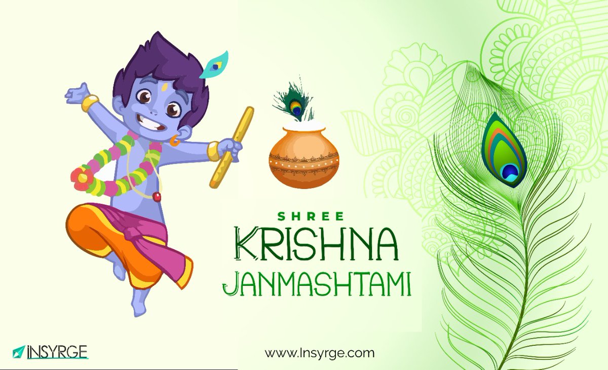 insyrge's tweet photo. May Lord Krishna steal all your tensions and worries⦠And give you all the love, peace, and happiness on this holy occasion of Krishna Janmashtami. Insyrge wishes you a very Happy Krishna Janmashtami.
#insyrge #betherising #filetez #HappyKrishnaJanmashtami #happyjanmashtami2020 https://t.co/RB2hRIPd5Y