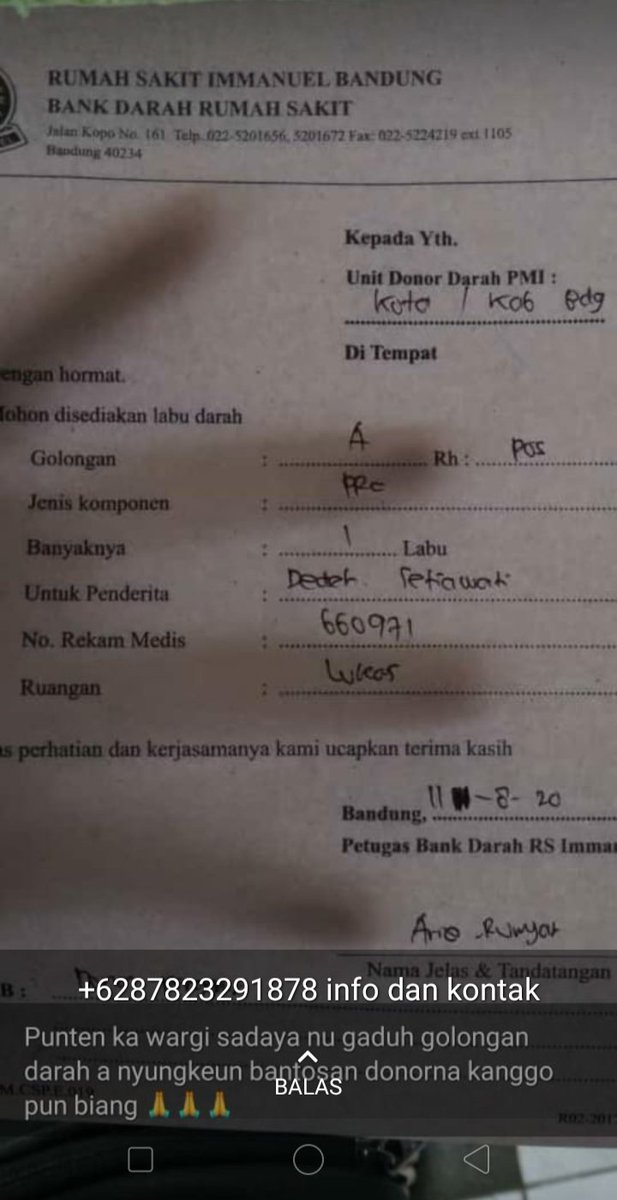 ubanishuis's tweet photo. Bantosan peryogi golongan darah A @Shamr00g @midiahn @infobdg https://t.co/lO9aPd0qri