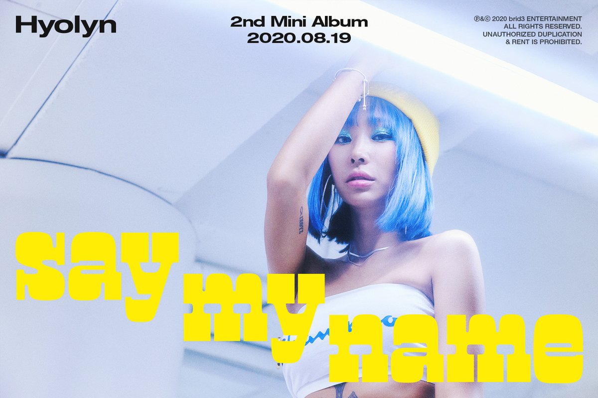 非売品のトレカ付き⭐ヒョリン ソロ⭐Hyolyn say my name HYOLYN(효린) 'SAY MY NAME(쎄마넴)' Official MV - YouTube