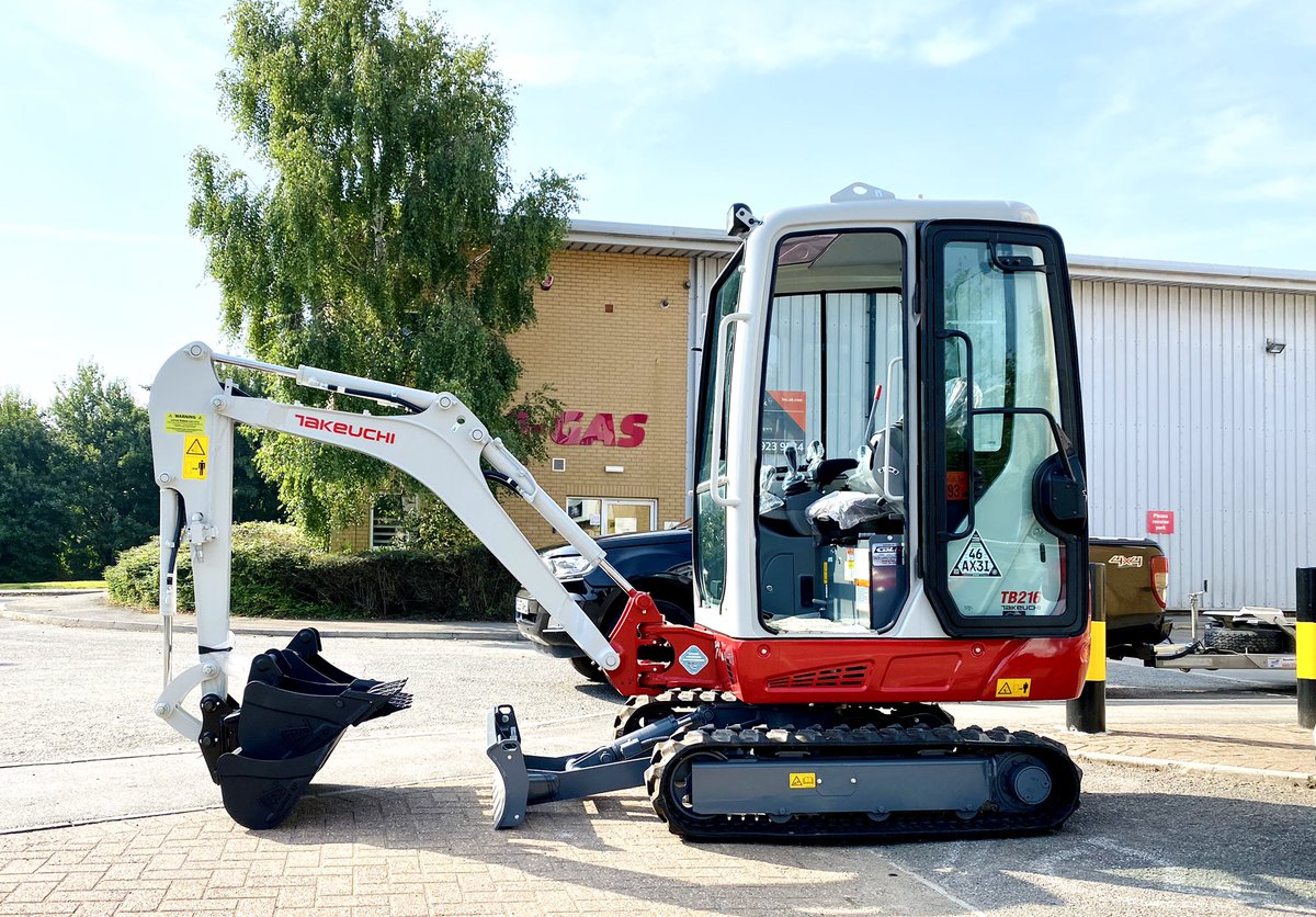 New <a href="/Takeuchiuk/">TakeuchiUK</a> cabbed TB216 sold by CBL &amp; delivered to new owner today, fantastic machine #cbl #Takeuchi #plant #excavator #construction #sales #tb216