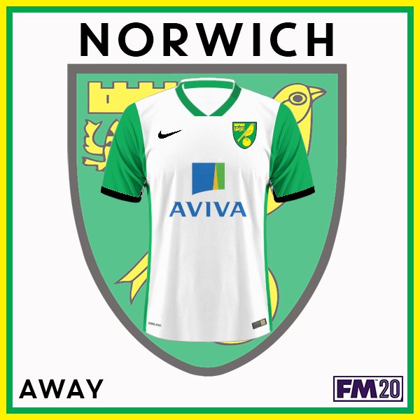 fmcustomkits's tweet photo. Last work for @NorwichCityFC! Feel free to send me a DM and ask for the perfect kits for your #FM20 save!
#norwichcity #FootballManager #getyourkit https://t.co/z5zRFCPrPW