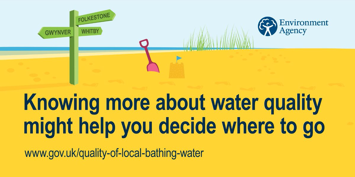 BathingWatersEA's tweet photo. Even at beaches rated Excellent, #bathingwaterquality can be temporarily reduced after heavy rain. 

Check our water quality website for the latest pollution risk warnings. 

https://t.co/tYNgues6OH https://t.co/ixobKuE0mp