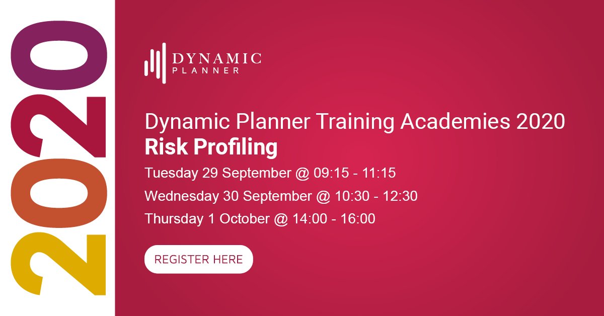 We are excited to confirm dates for our digital Autumn 2020 Training Academies, book now for our #RiskProfiling stream bit.ly/3knX2Uw #CPD #financialadvisers