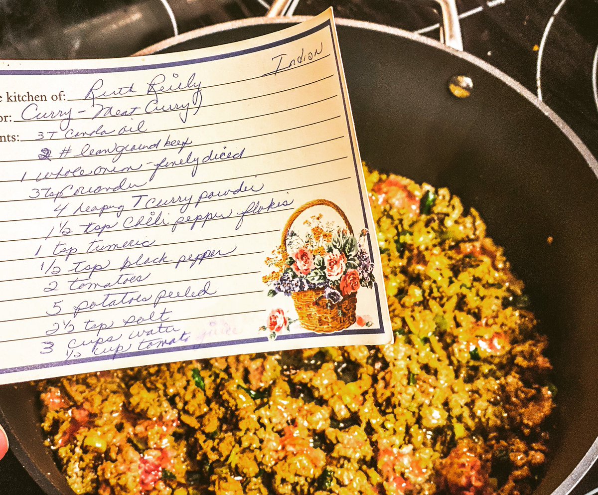 ChefGregReilly's tweet image. Cooked up Grandma Reilly's Curried Beef Recipe (from back when they were missionaries in India)...the taste Greg Reilly remembers growing up on those special Sunday Dinners! #indianfood #curriedbeef #grandmasrecipe #oldschool #cookingathome