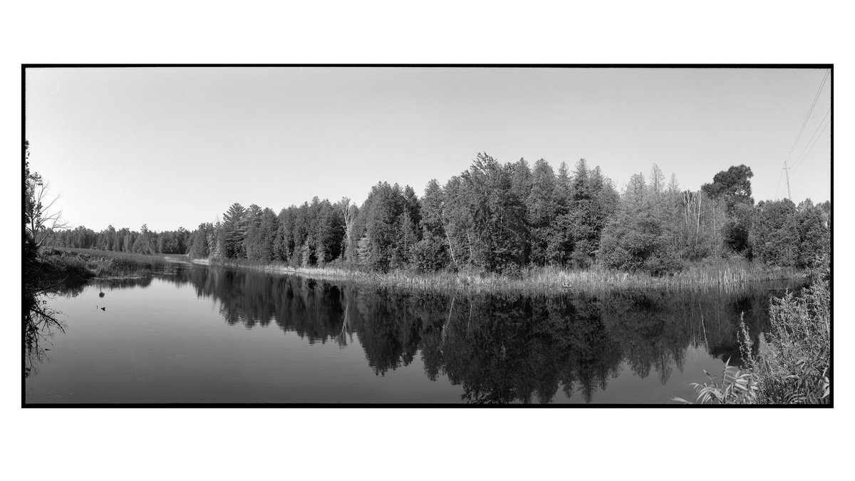 Outlet River • Prince Edward County.
📷 - Noblex 150 
🎞 - Delta 100
🧪 - Xtol 1:1

#landscapephotography #analogphotography  #panoramicphotography #believeinfilm #ishootfilm #PhotoOfTheDay #bnwphotography #noblex150