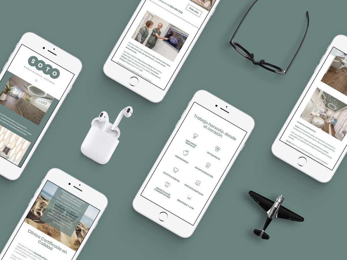 Digitwits's tweet photo. 🧑‍💻 Rediseño web para Clínica Soto. En este caso, a la hora de plantear el nuevo #diseñoweb, tuvimos en cuenta el posicionamiento #SEO, ya que la anterior #web llevaba unos cuantos años funcionando y tenía muchas publicaciones hechas.  Más info ➡ https://t.co/yd8dujG2Pq https://t.co/38YGcjqEyG