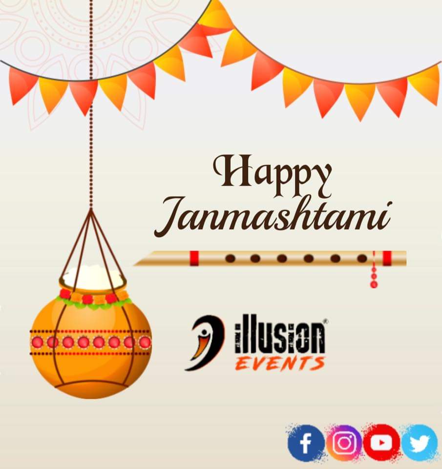 illusionEvents9's tweet photo. May Lord Krishna come to your house soon and takes away your Makhan & Mishri along with all your worries & sorrows.
শুভ জন্মাষ্টমী ❤️
#HappyJanmashtami #staysafestayhome #TeamillusionEvents✌🏻 https://t.co/NbmwFOKSmz