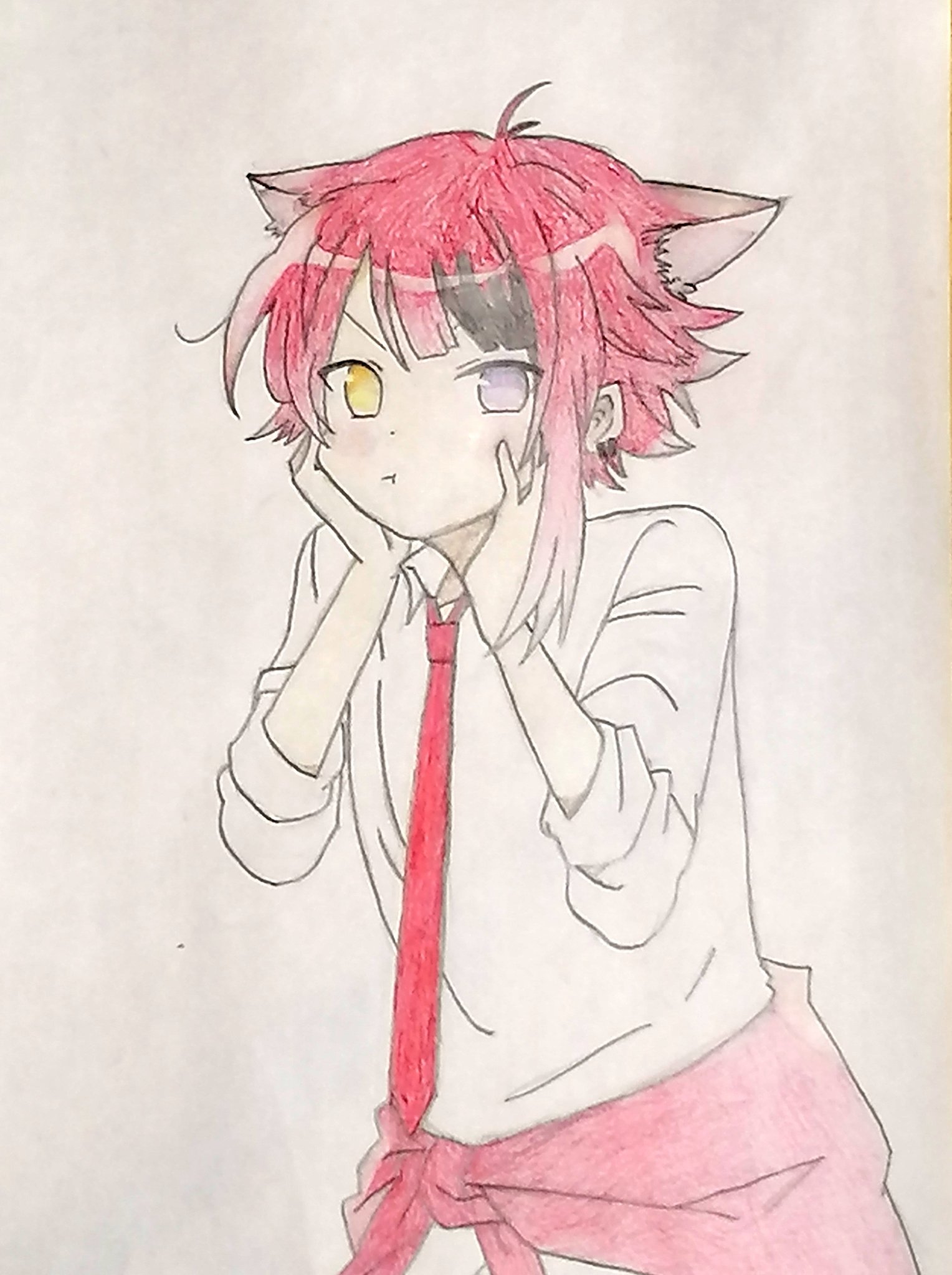 U1 こちらは末娘 小学生 が模写した莉犬くん 一生懸命描いていました T Co Pv7bjurmif Twitter