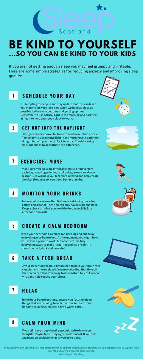 DgcLearning's tweet photo. In preparation for the return to the school routine, check out some of ideas for setting the body clock to wake up refreshed and ready to start the day.
This advice comes from Sleep Scotland.

#supportDG
#sleepscotland
#routines
#backtoschool https://t.co/YO6joY74Fl