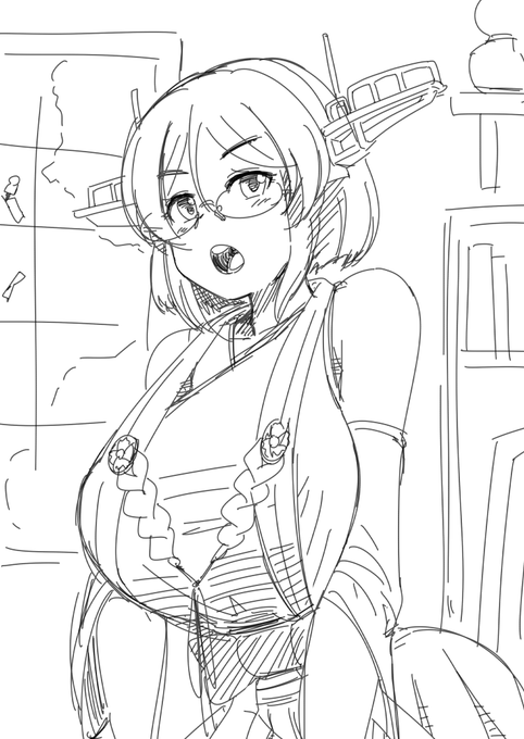 凛々しく真剣に作戦会議参加してますが今夜もかわいい声出して四十八手性覇を挑みます。 #ほぼ毎日霧島 