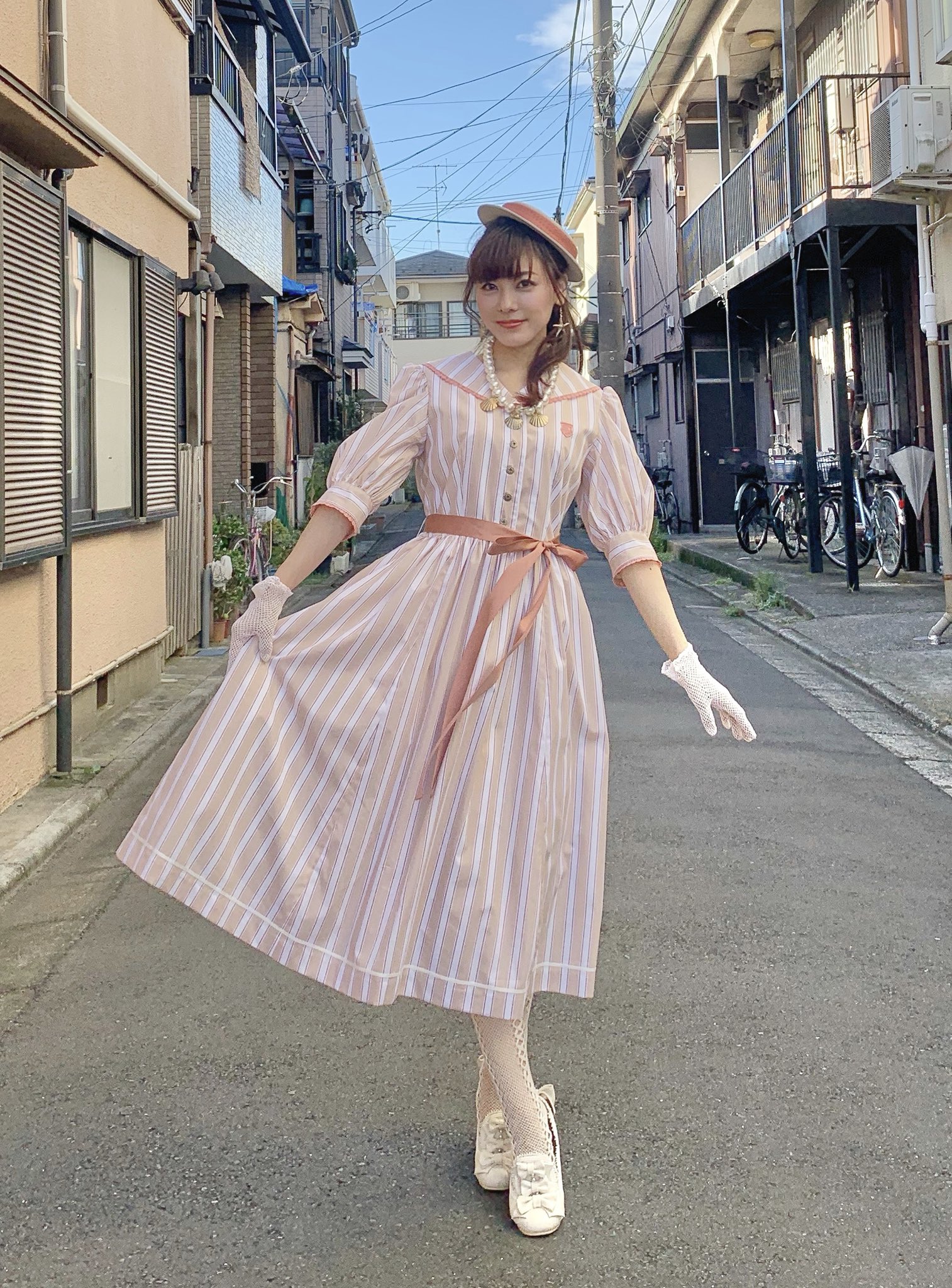 ストライプマリンドレス ストライプマリンドレス