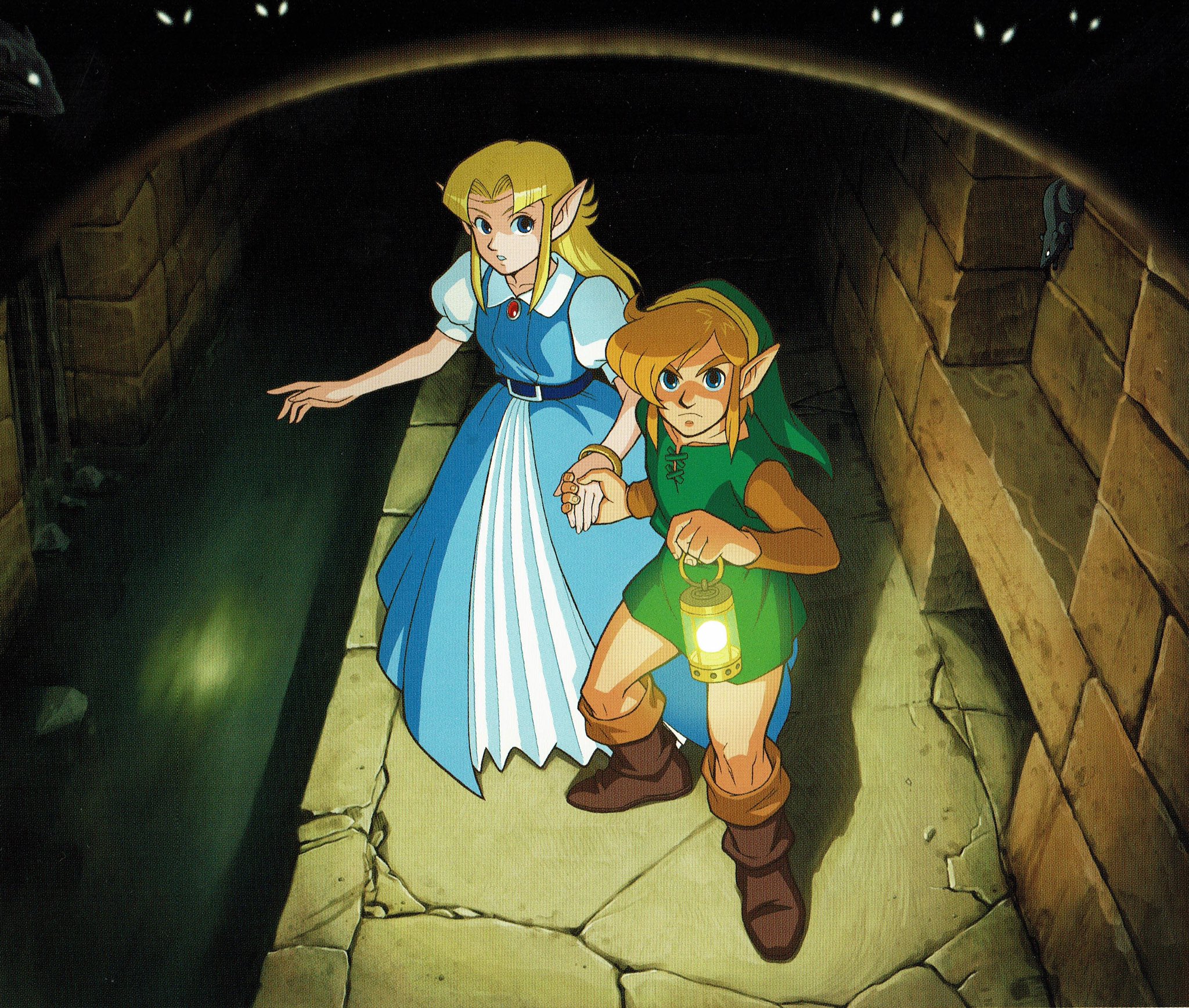 Link - The Legend of Zelda: A Link to the Past; Official artwork for the  game