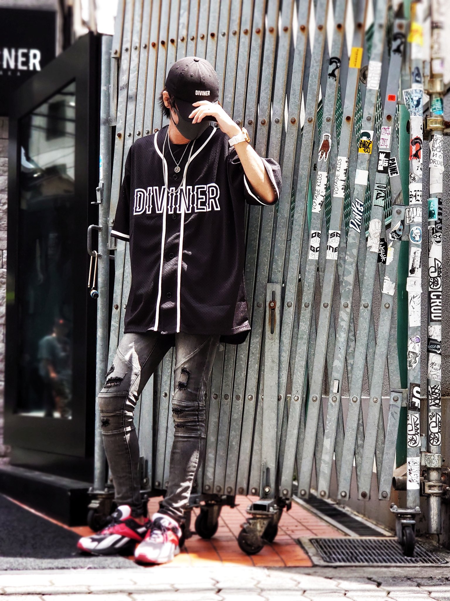 【週末セール】DIVINER ディバイナー　Baseball shirt シャツ Baseball shirt シャツ
