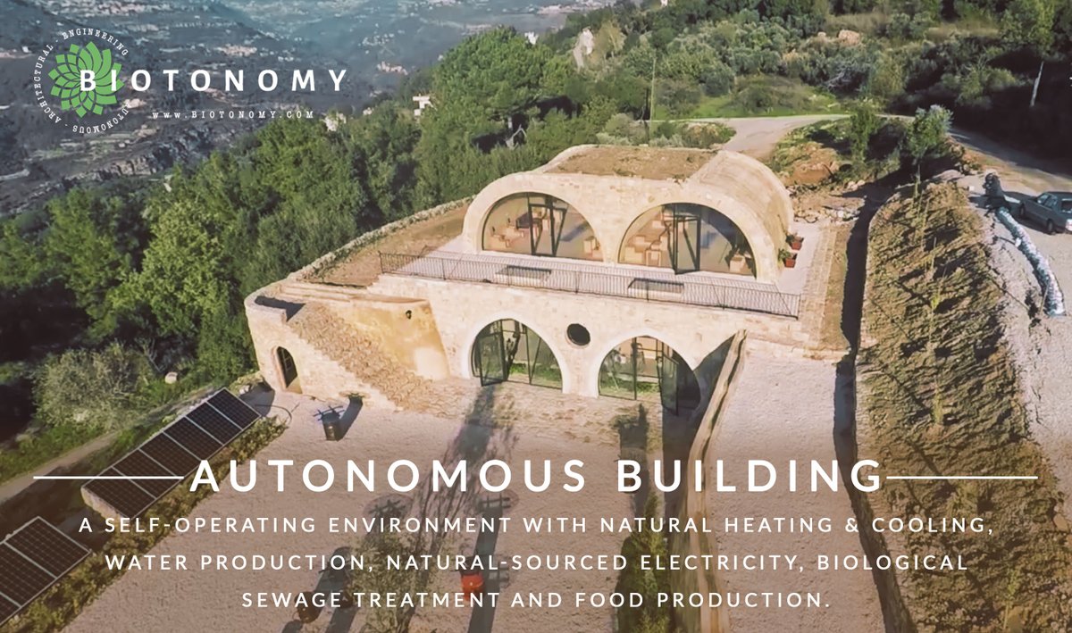 biotonomy's tweet photo. A self-operating environment designed to sustain and enhance ecological & human wellbeing - without infrastructure & fossil fuel
#biotonomy #lebanon #fossilfree #ecobuilding #bioconstruction #ecoconstruction #ecobuild #environmental #biophilicdesign #regenerative #biomimicry https://t.co/lOQYsip8Bt