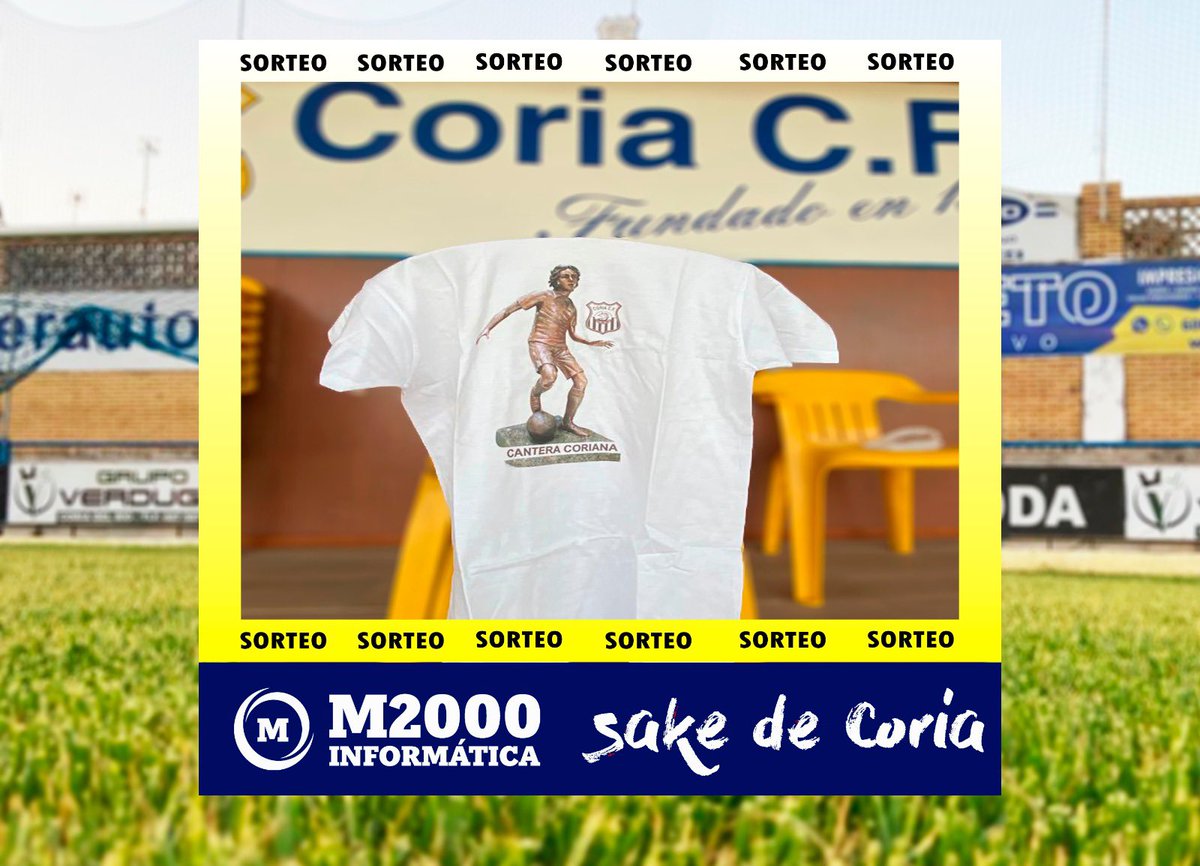 Coria_CF's tweet photo. 🎊¡Tenemos sorteo!

✅ Da Mg y RT
✅ Comenta con el hashtag #YoSoyDelCoriaCF que talla quieres de las disponibles y adivina qué jugador de la cantera volverá a vestir nuestra camiseta 🔍

Tallas disponibles: 7-8 años/M/L (Dos ganadores por talla)

Ganadores 12 de agosto! https://t.co/Omd8eepkdz