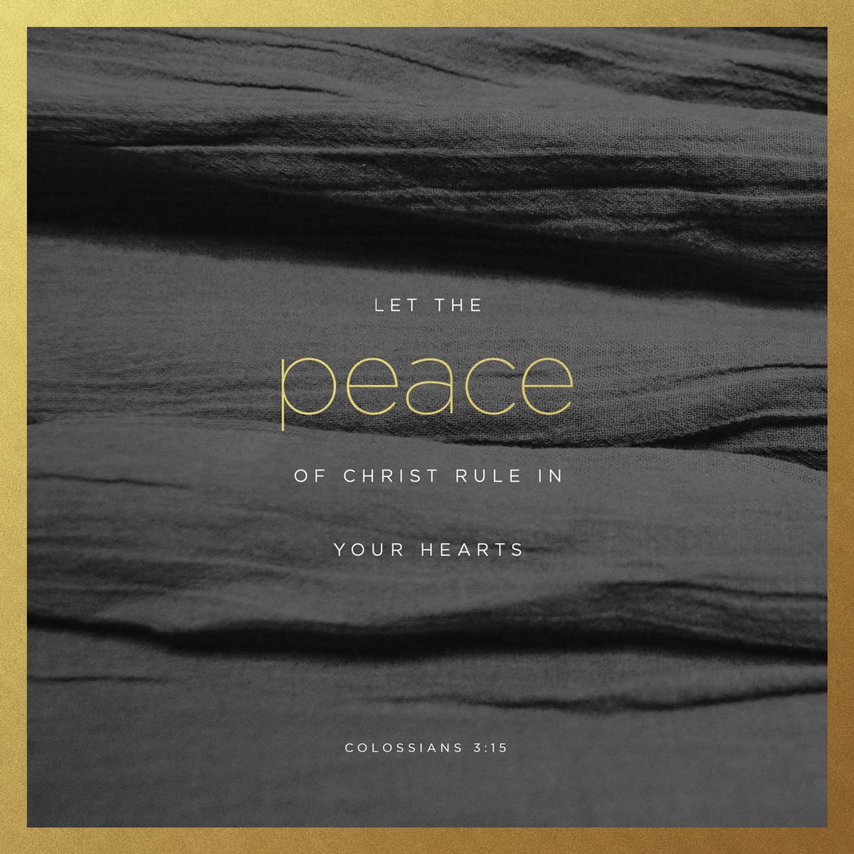 Let the peace of Christ rule in your hearts, since as members of one body you were called… bible.com/111/COL.3.15